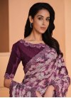 Embroidered Work Satin Silk Trendy Saree - 1