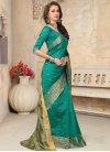 Luxurious Thread Work  Banarasi Silk Trendy Saree - 2