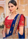 Fancy Fabric Embroidered Work Designer Contemporary Style Saree - 1