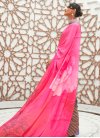 Blue and Rose Pink Designer Contemporary Saree - 1