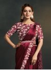 Satin Silk Sequins Work Traditional Designer Saree - 2