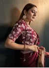 Satin Silk Sequins Work Traditional Designer Saree - 3
