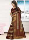 Congenial Thread Work Jacquard Silk Contemporary Style Saree - 2