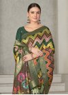 Tussar Silk Sequins Work Traditional Designer Saree - 4