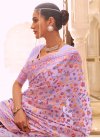 Woven Work Handloom Silk Designer Contemporary Saree - 1