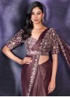 Satin Silk Designer Contemporary Style Saree For Festival - 2