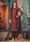Net Pant Style Designer Salwar Suit For Ceremonial - 1