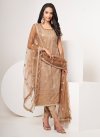Net Embroidered Work Pant Style Designer Suit - 2