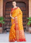 Thread Work Banarasi Silk Traditional Saree - 1