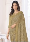 Digital Print Work Faux Georgette Contemporary Style Saree - 2