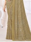 Digital Print Work Faux Georgette Contemporary Style Saree - 1