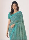 Digital Print Work Faux Georgette Designer Traditional Saree For Casual - 2