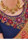 Striking Beads Work Traditional Designer Saree For Ceremonial - 1