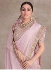 Embroidered Work Organza Trendy Classic Saree For Festival - 2