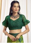 Green and Yellow Designer Contemporary Style Saree - 1