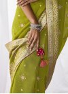 Woven Work Kora Silk Designer Contemporary Style Saree - 1