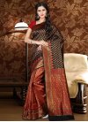 Patola Silk Black and Red Classic Saree - 1