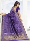 Kanjivaram Silk Thread Work Trendy Classic Saree - 2