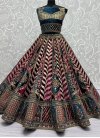 Fuchsia and Teal Designer A Line Lehenga Choli For Bridal - 2