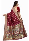 Banarasi Silk Trendy Classic Saree For Ceremonial - 2