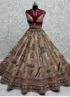 Embroidered Work Velvet Designer Classic Lehenga Choli - 1