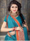 Thread Work Khadi Silk Trendy Classic Saree - 1
