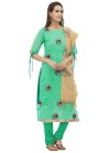 Embroidered Work Straight Salwar Suit - 1