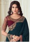 Embroidered Work Traditional Saree For Party - 1