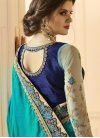 Lace Work Net Half N Half Trendy Saree For Bridal - 2