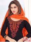 Embroidered Work Trendy Semi Patiala Salwar Suit For Festival - 1