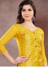 Chanderi Cotton Trendy Churidar Salwar Kameez For Ceremonial - 1