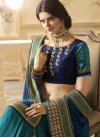 Embroidered Work Half N Half Trendy Saree For Festival - 2