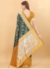 Bottle Green and Mustard Traditional Designer Saree - 2