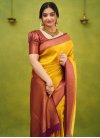 Woven Work Art Silk Designer Contemporary Saree - 3