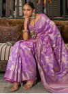Woven Work Handloom Silk Contemporary Style Saree - 1