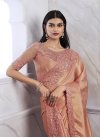 Satin Georgette Embroidered Work Trendy Classic Saree - 4