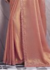 Satin Georgette Embroidered Work Trendy Classic Saree - 3