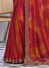 Orange and Red Traditional Designer Saree - 4