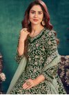 Velvet Long Length Anarkali Salwar Suit For Party - 1