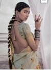 Silk Blend Designer Contemporary Saree For Festival - 1