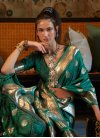 Handloom Silk Designer Contemporary Saree For Festival - 2