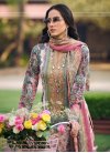 Off White and Pink Cotton Blend Designer Straight Salwar Suit - 1