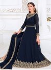 Embroidered Work Faux Georgette Long Length Designer Suit - 2