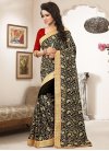 Black and Red Trendy Saree - 1