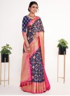 Silk Blend Digital Print Work Designer Traditional Saree - 1