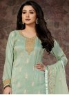 Dola Silk Palazzo Style Pakistani Salwar Suit For Festival - 1
