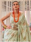 Handloom Silk Woven Work Trendy Saree - 1