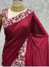 Vichitra Silk Embroidered Work Trendy Classic Saree - 2