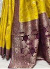 Woven Work Handloom Silk Designer Contemporary Style Saree - 3