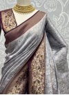 Woven Work Trendy Classic Saree For Festival - 3